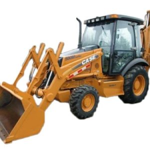 Case Backhoe 580M BACK CENTER WINDOW